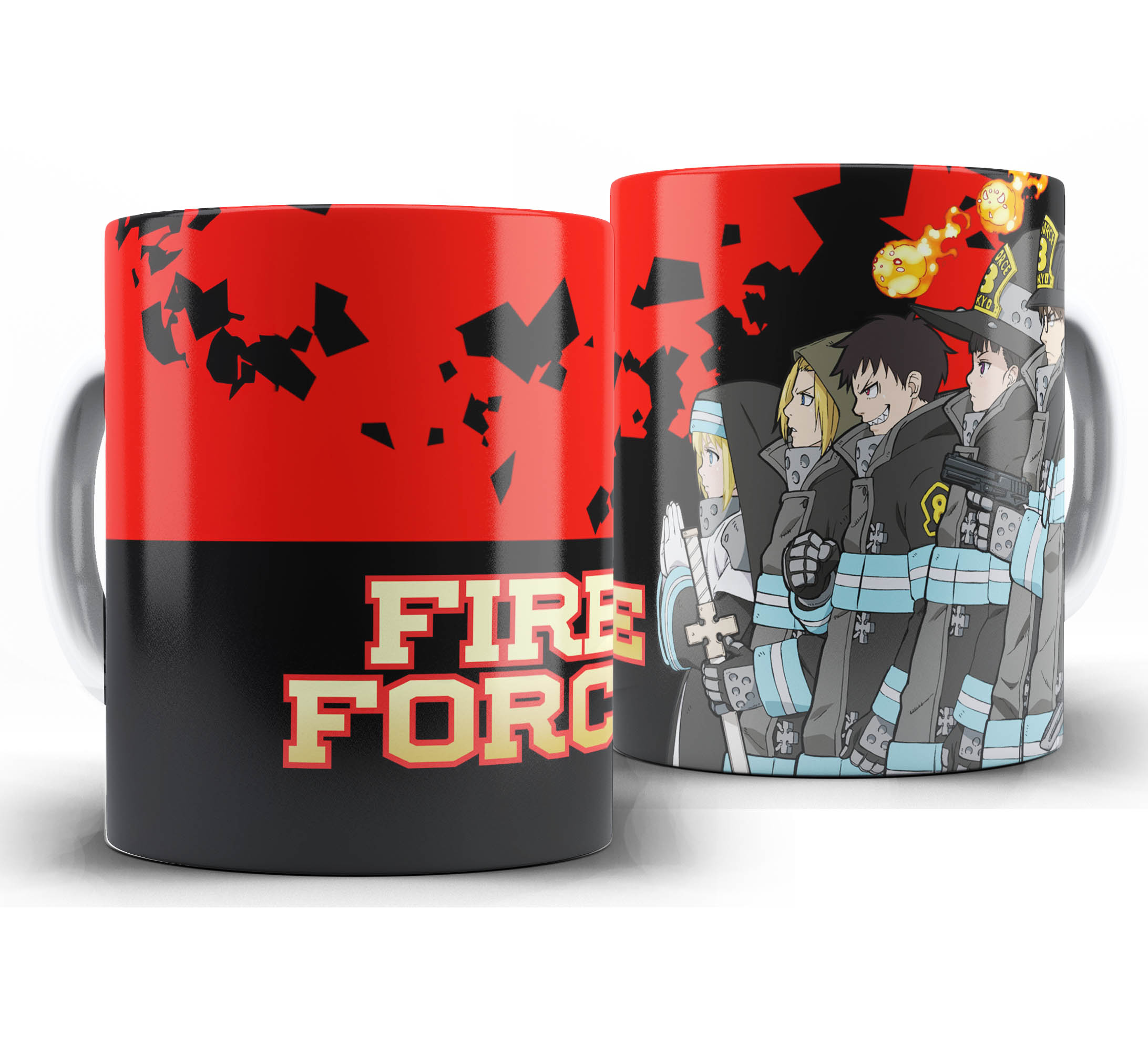 Caneca Anime - Fire force - Compania Fire